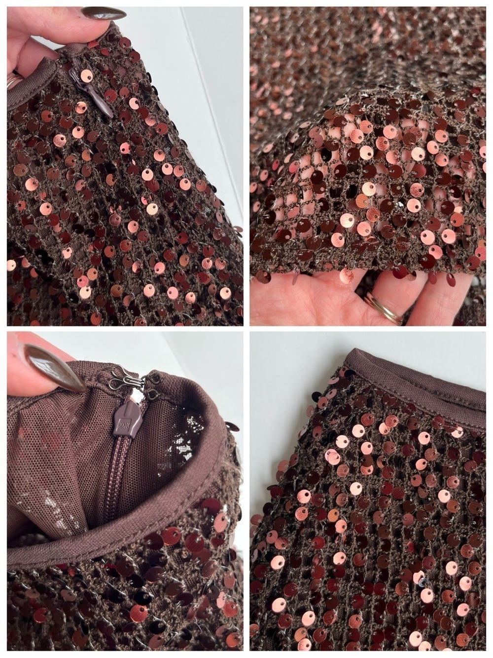 12th Tribe Solea Sequin Mini Skirt - Picture 10 of 11